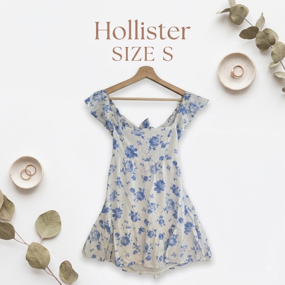 Hollister Coquette Floral Open Back Mini Sundress Womens Small